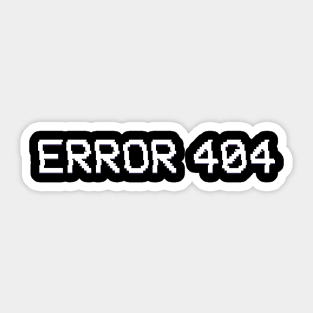 error 404 design not found Sticker